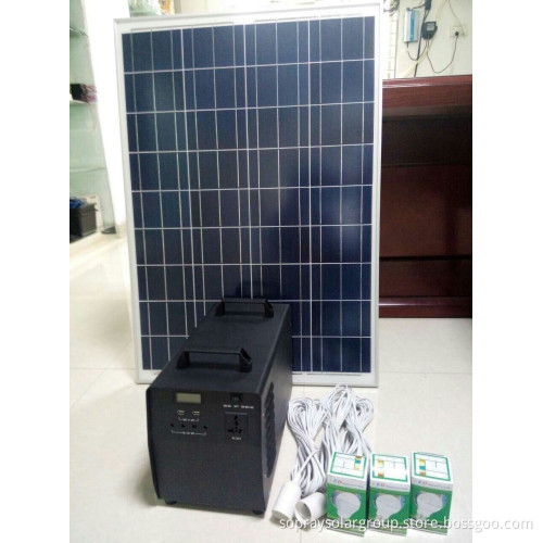 Portable solar panel system, all in one power generation system